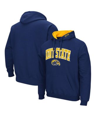 Men's Navy Kent State Golden Flashes Arch and Logo Pullover Hoodie