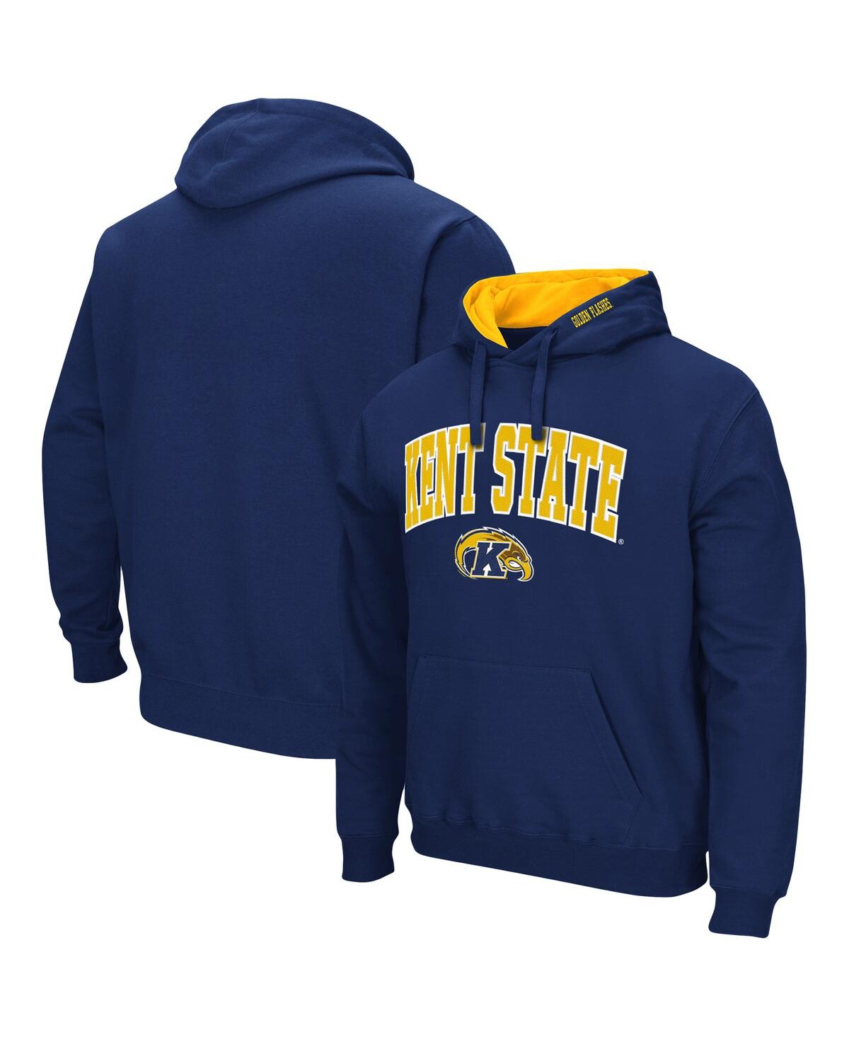 Colosseum Navy Kent State Golden Flashes Arch And Logo Pullover Hoodie In Navy
