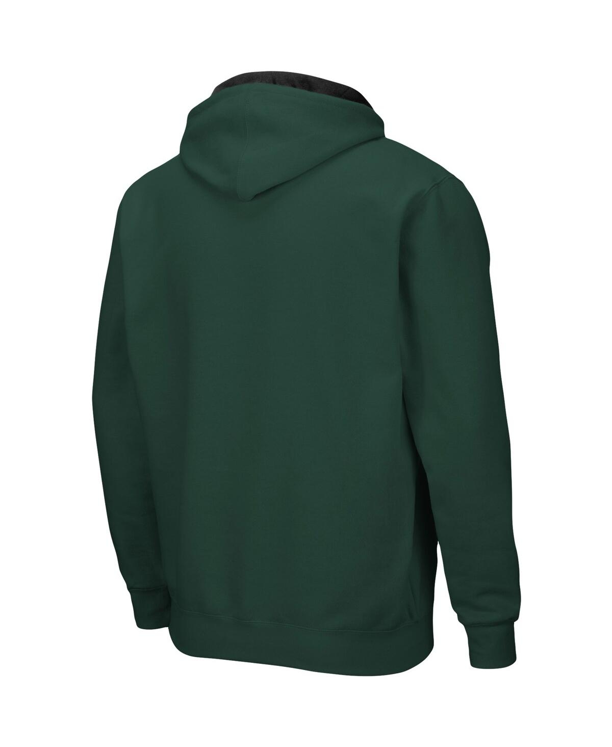 Colosseum Men's  Green Hawaii Warriors Arch And Logo 3.0 Full-zip Hoodie In Green