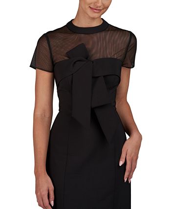 Stretch crepe midi dress js collections clearance