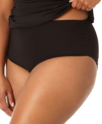 Plus Size High-Waist Bikini Bottoms