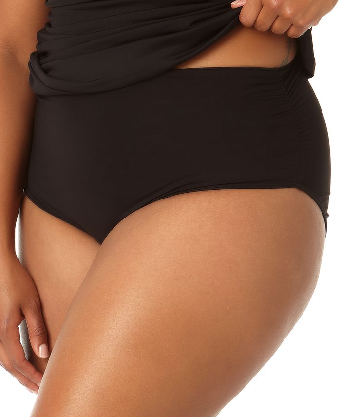 Island Escape High-Waist Tummy Control-Top Bikini Bottoms, Created for  Macy's