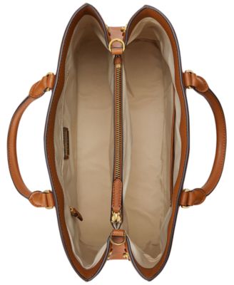 Crosshatch Leather Large Hanna Satchel