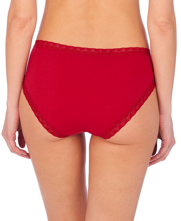 Natori Bliss LaceTrim Cotton FrenchCut Brief Underwear 152058 Macy's