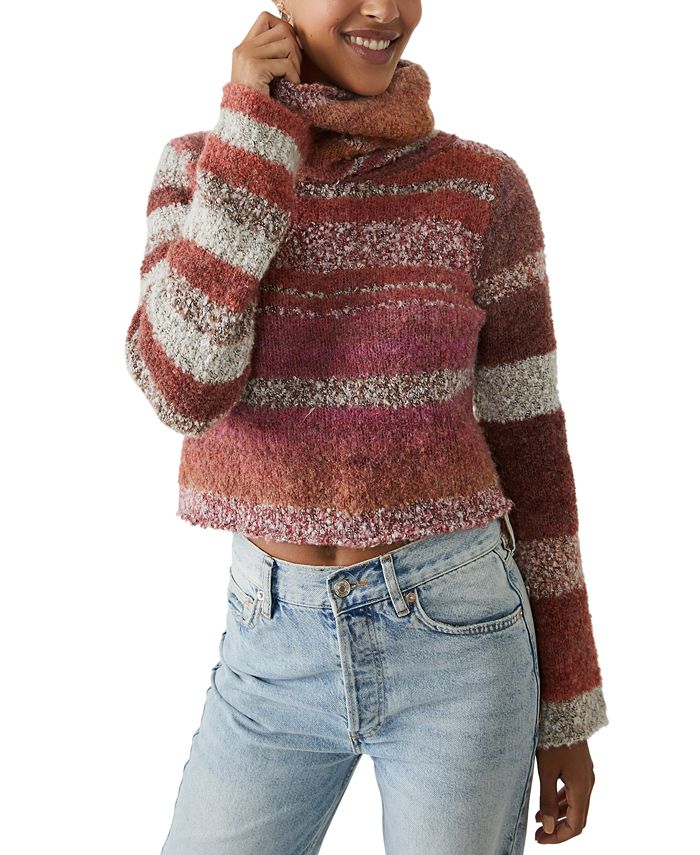 Free people cheap turtleneck tunic sweatshirt