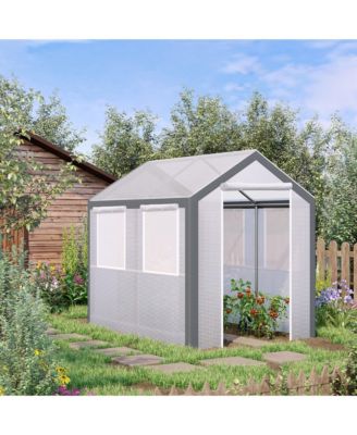 8' x 6' x 7.5' Steeple Walk-In house Tunnel Portable Garden Steel Frame