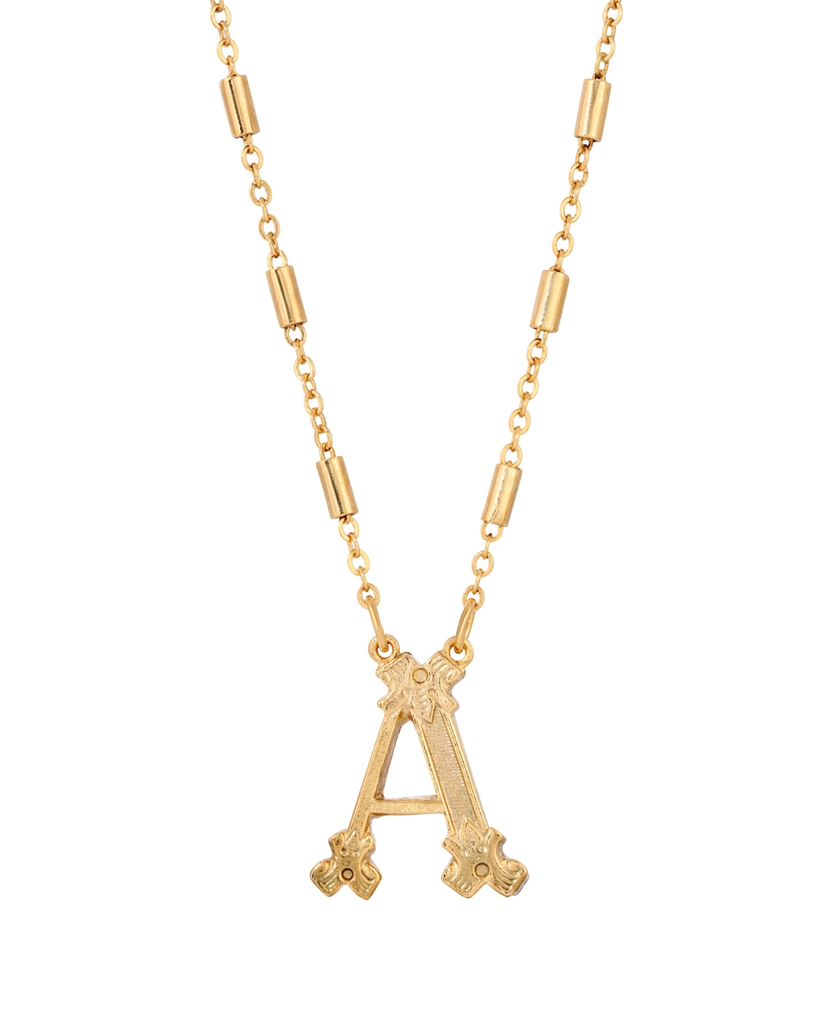 2028 Initial Necklace In Yellow-a