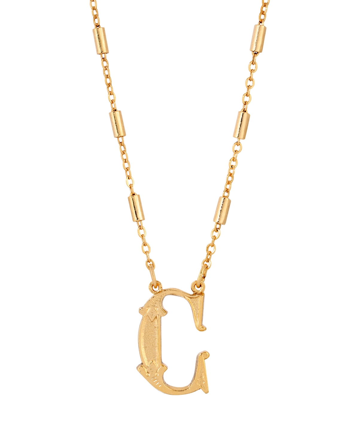 2028 Initial Necklace In Yellow- C