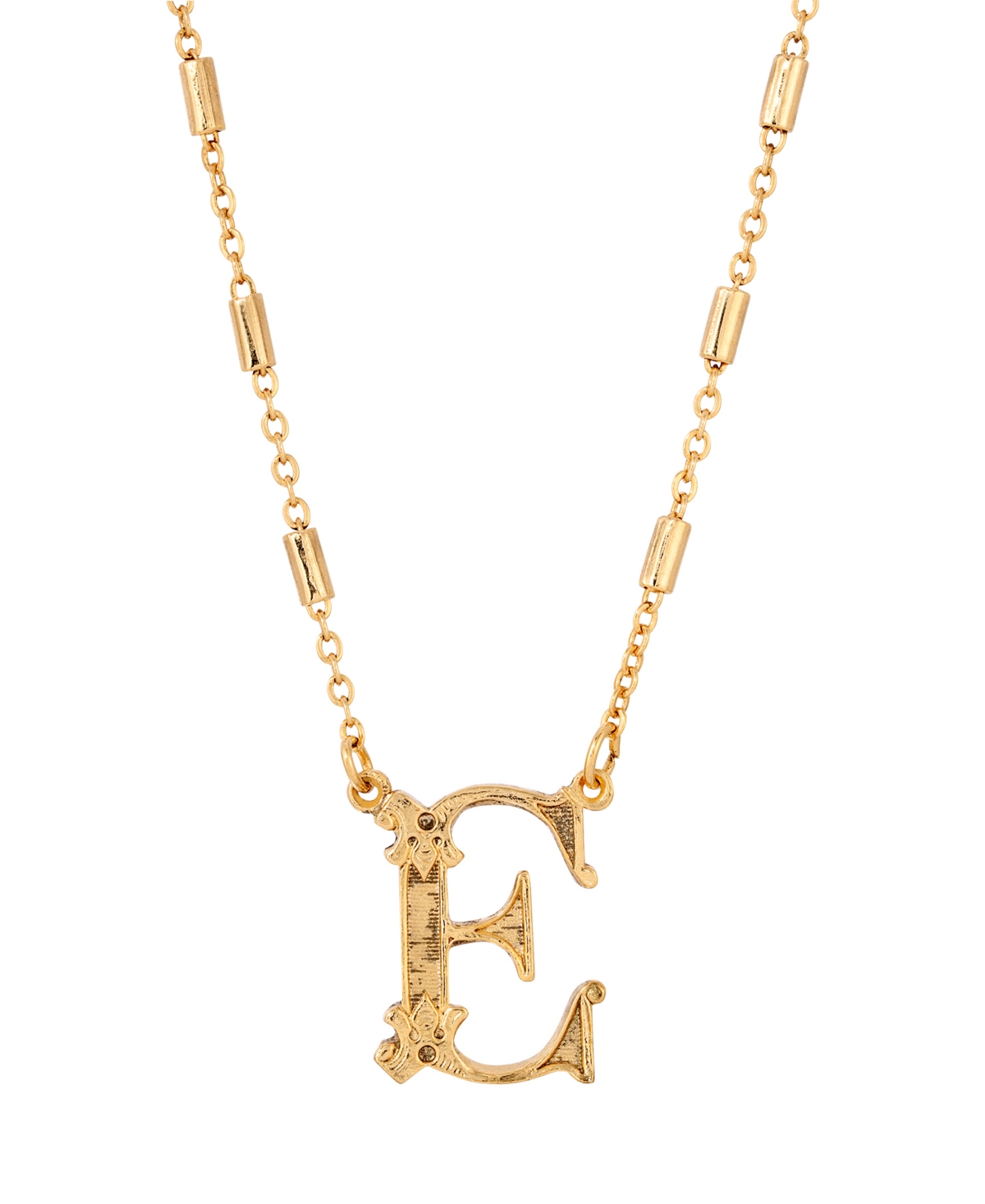 2028 Initial Necklace In Yellow-e