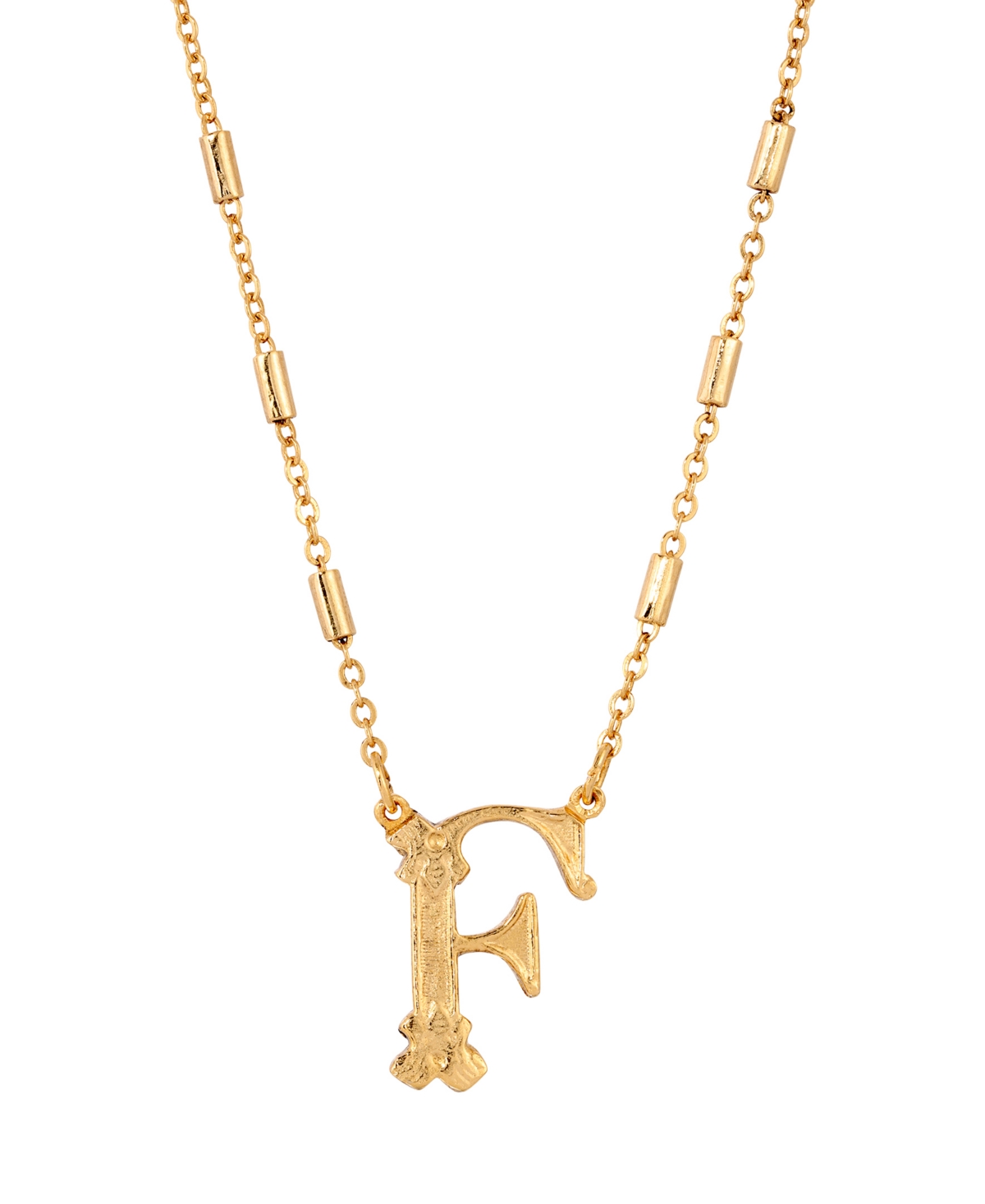 2028 Initial Necklace In Yellow-f
