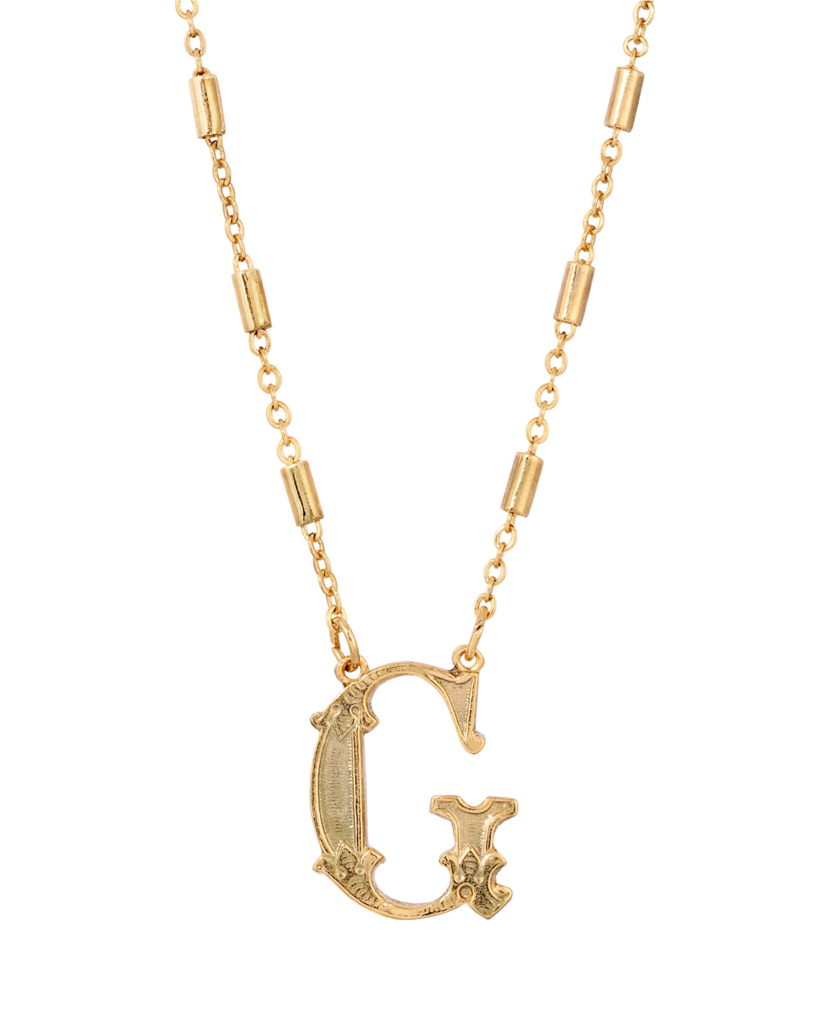 2028 Initial Necklace In Yellow-g