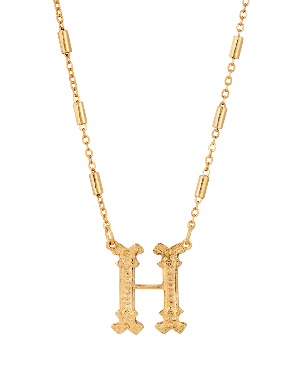 2028 Initial Necklace In Yellow-h