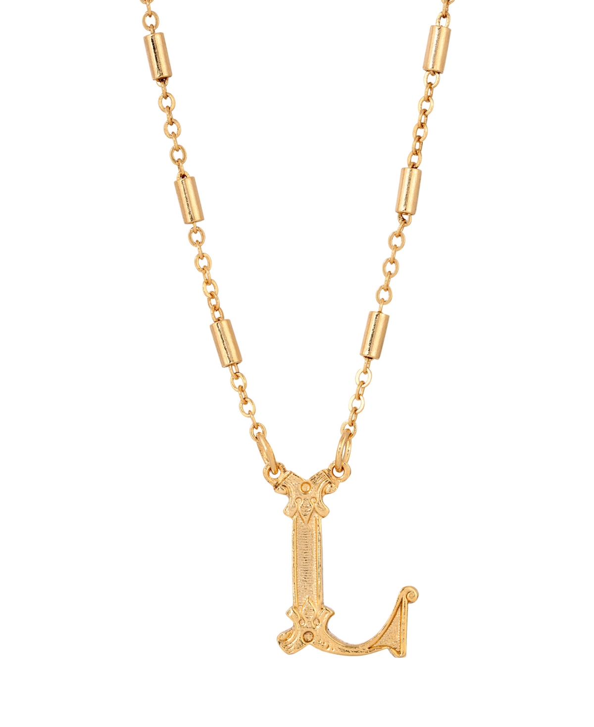 2028 Initial Necklace In Yellow-l