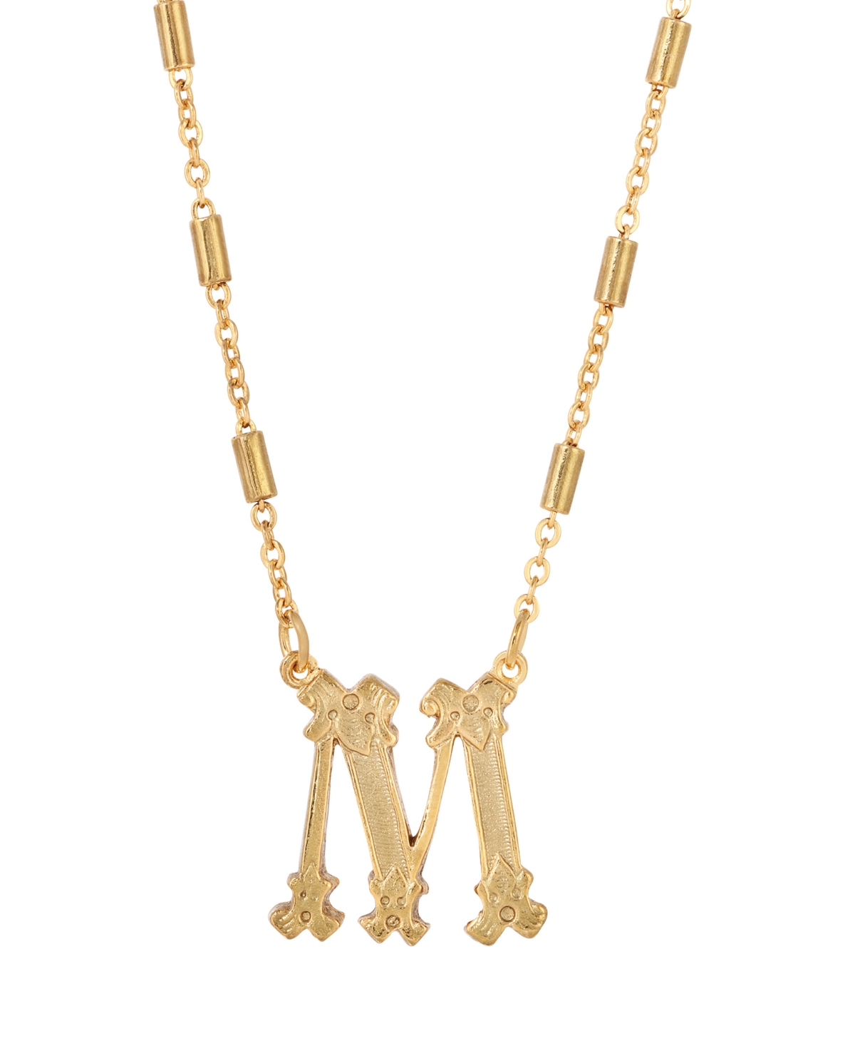 2028 Initial Necklace In Yellow-m