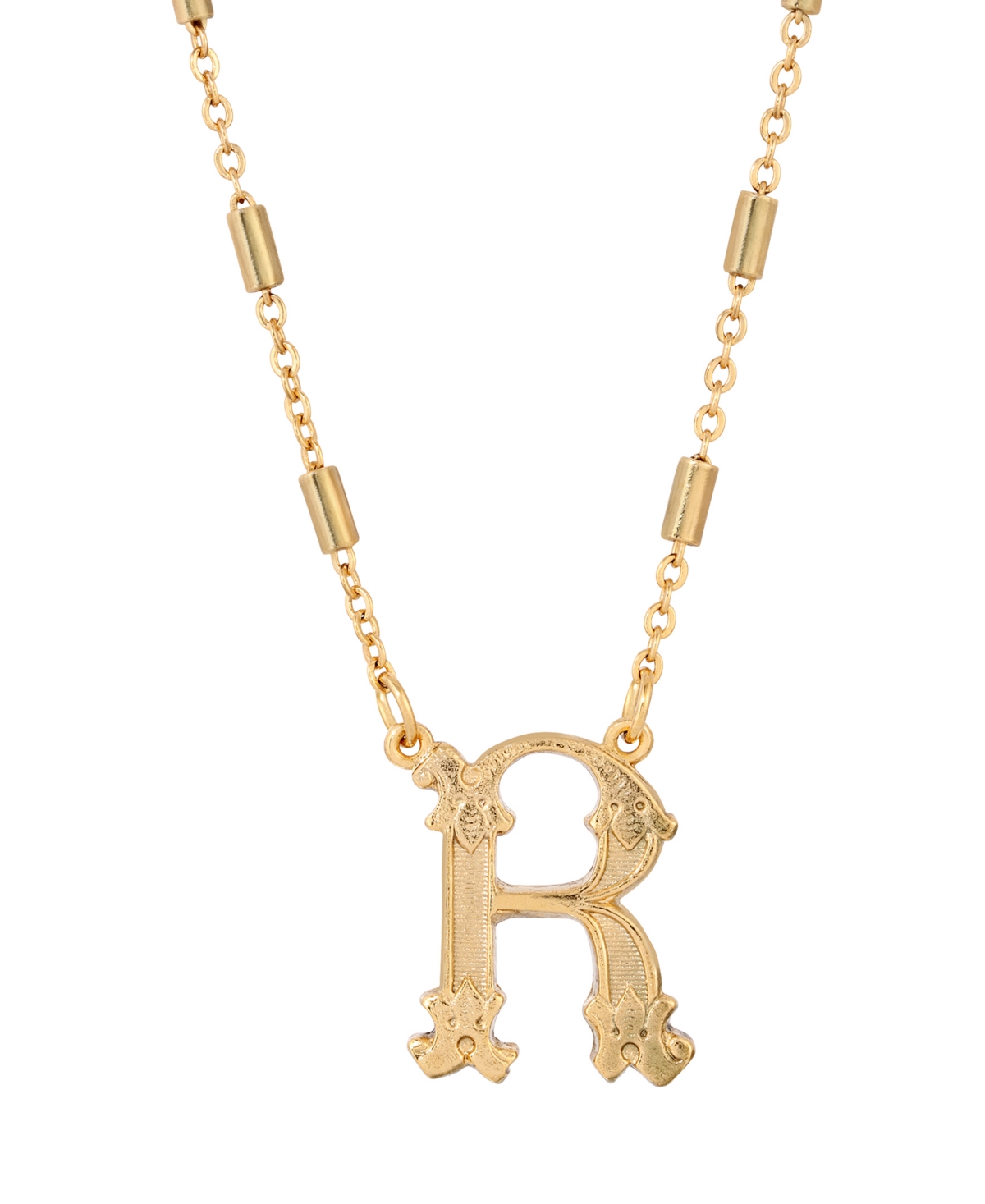 2028 Initial Necklace In Yellow- R