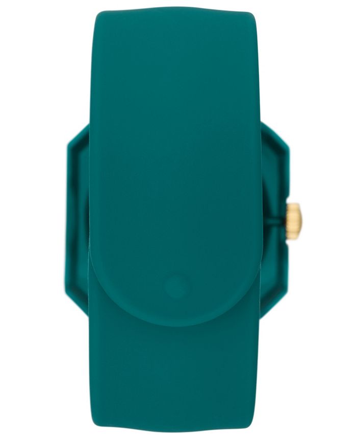 Fossil Women's Rock Candy ThreeHand DayDate, Green Silicone Band
