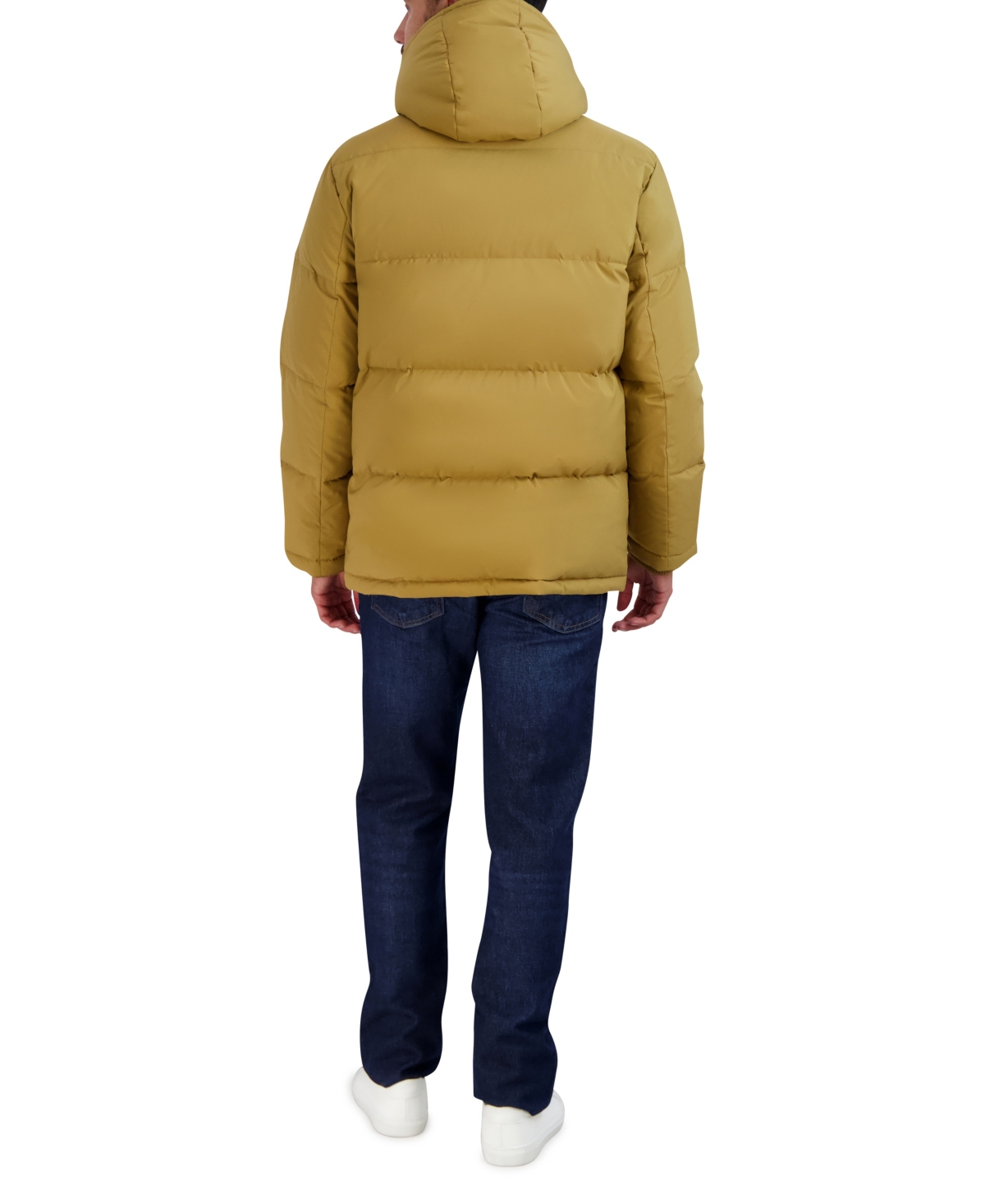 Cole Haan Men's Puffer Coat With Fleece-Lined Hood