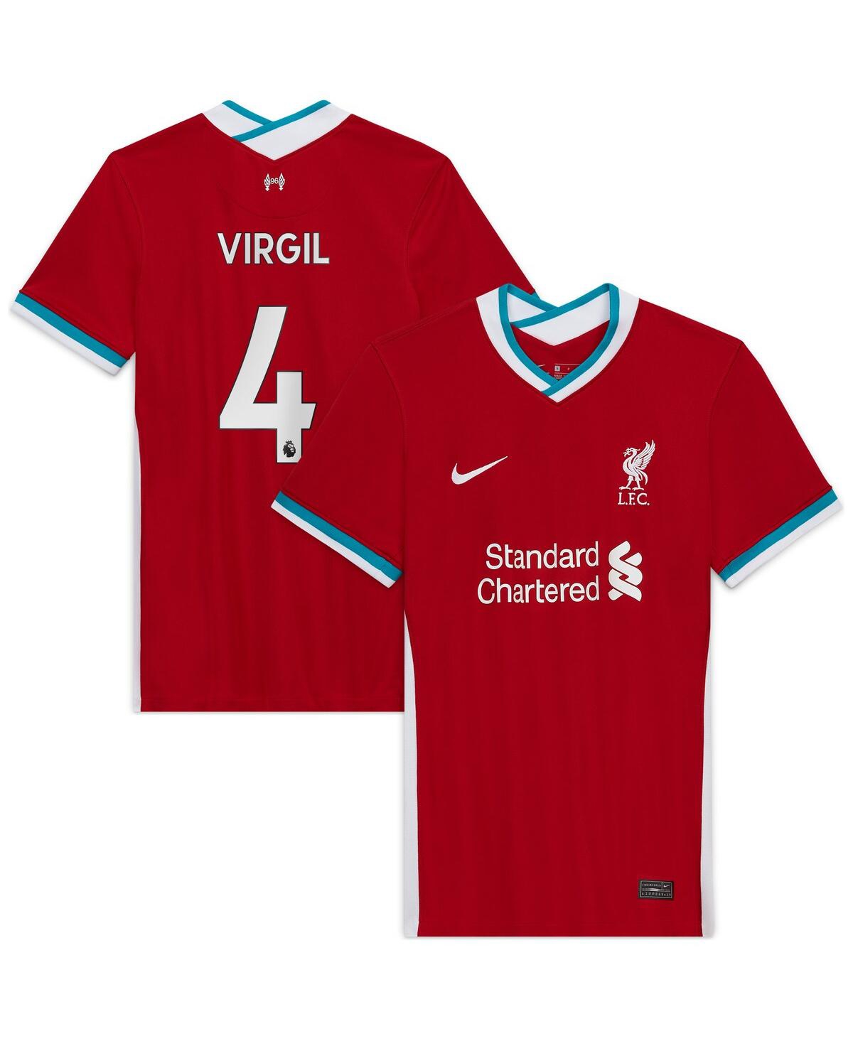 Nike Women's Nike Virgil Van Dijk Red Liverpool 2020/21 Home