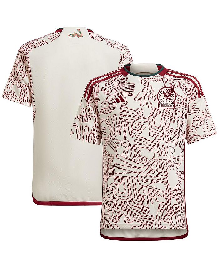 adidas Youth Boys White Mexico National Team 2022/23 Away Replica