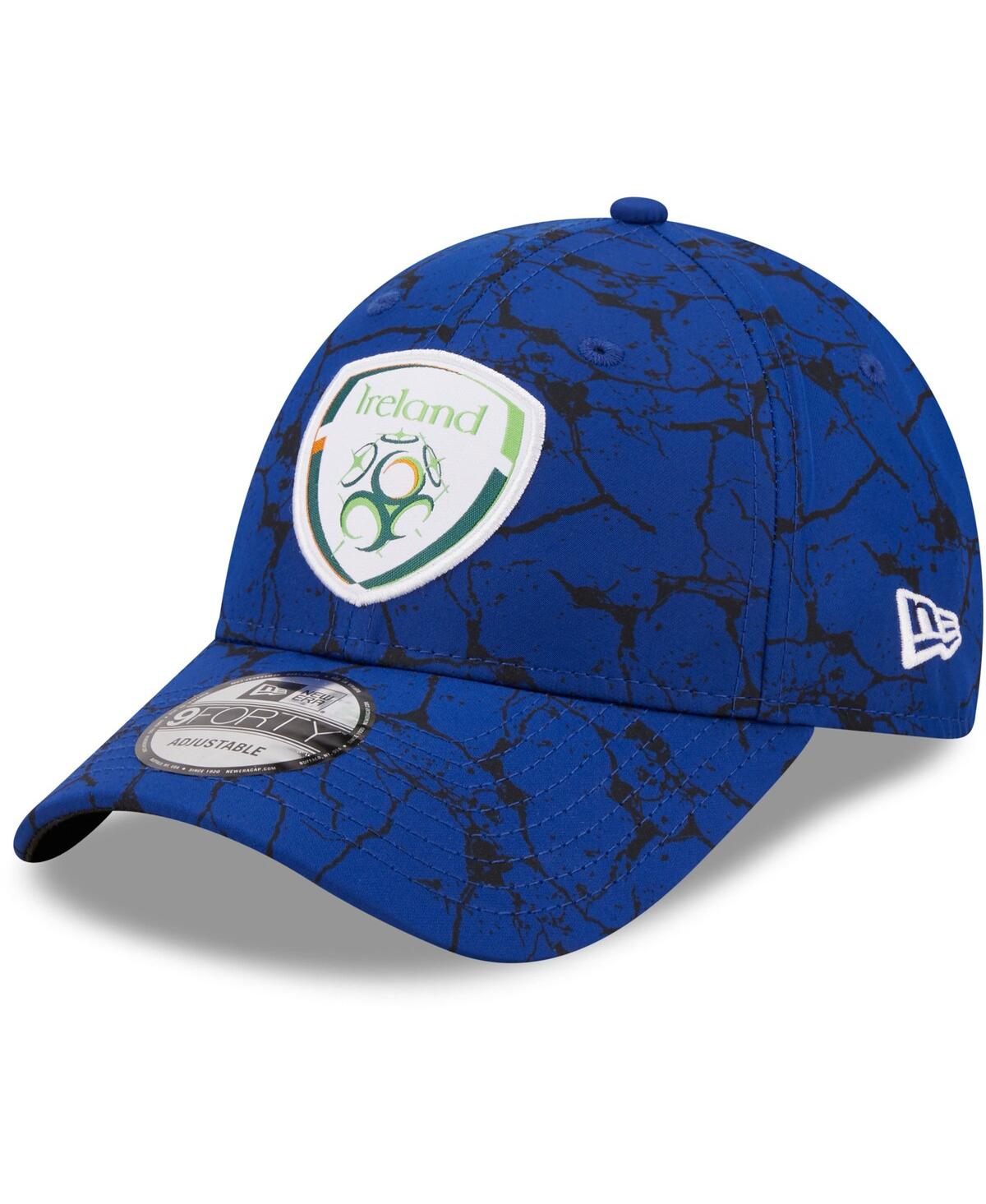 Shop New Era Men's  Blue Ireland National Team Marble 9forty Adjustable Hat