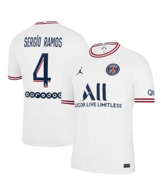 Men's Jordan Sergio Ramos White Paris Saint-Germain 2021/22 Fourth