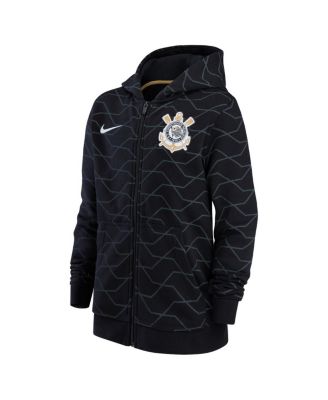 Big Boys Black Corinthians Club Full-Zip Hoodie