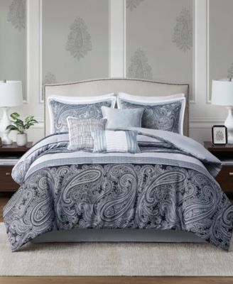 Madison Park Neilsen Jacquard Comforter Sets Collection Bedding In Gray