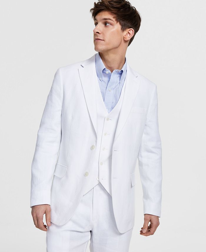 Tommy Hilfiger Modern-Fit Flex Stretch Linen Suit - Macy's