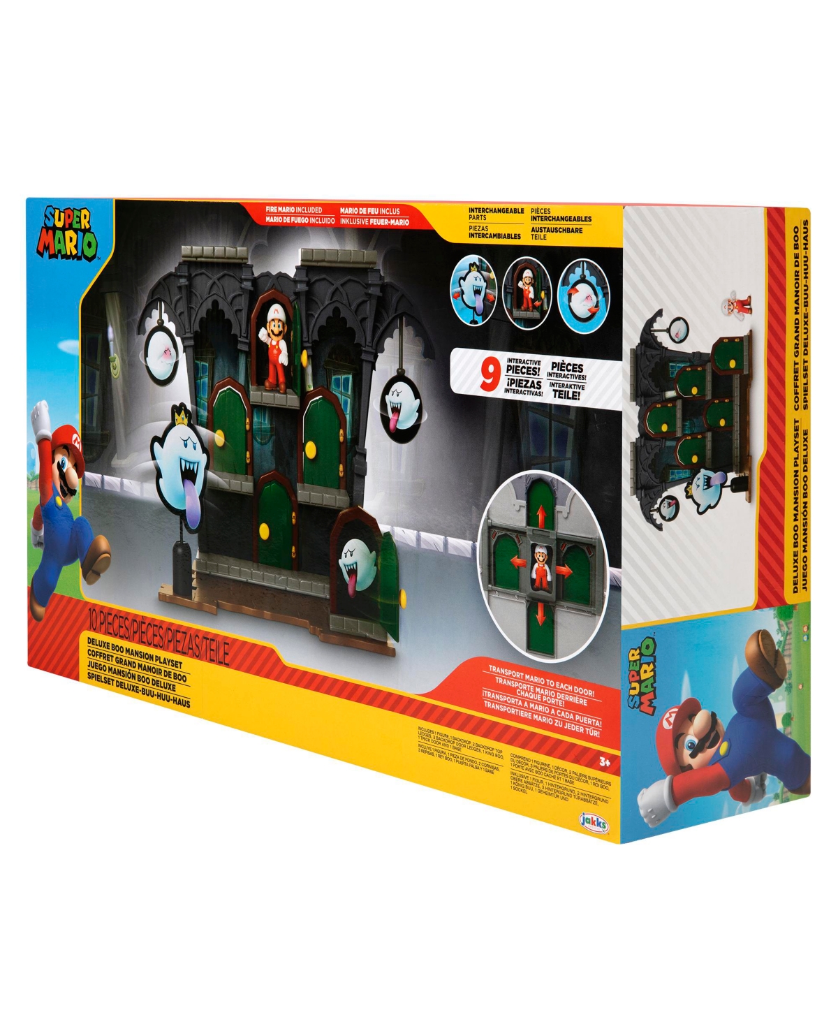 Super Mario Deluxe Boo Mansion Playset In Multicolor