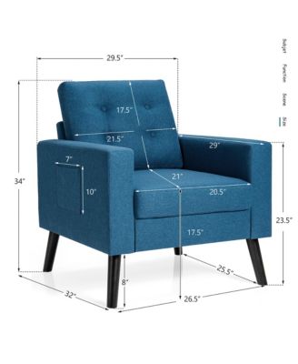 Modern Accent Armchair Upholstered Single Sofa Chair