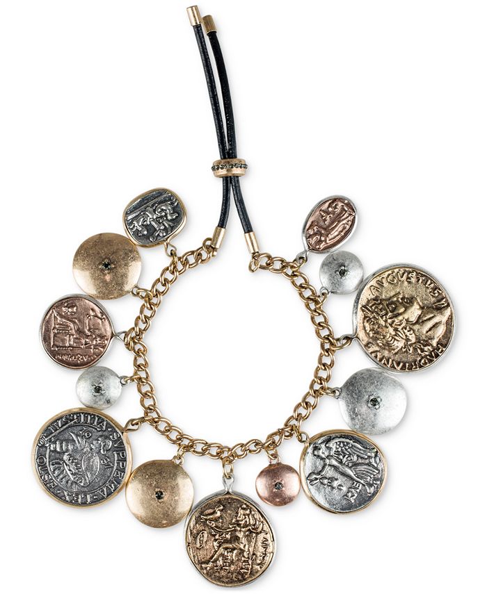 Patricia Nash Two Tone Multi Coin Charm Bracelet Macy s