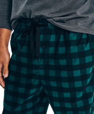 Nautica Men's Cozy Fleece Knit Sleep Pants - Elastic Waist Lounge Pants With Side Pockets