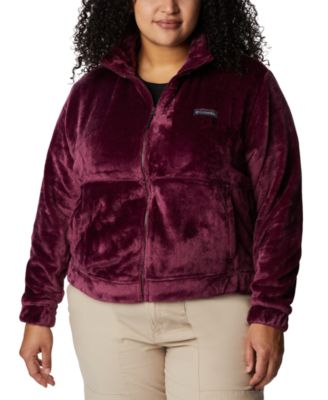Columbia - Plus Size Fireside Zip-Front Fuzzy Jacket