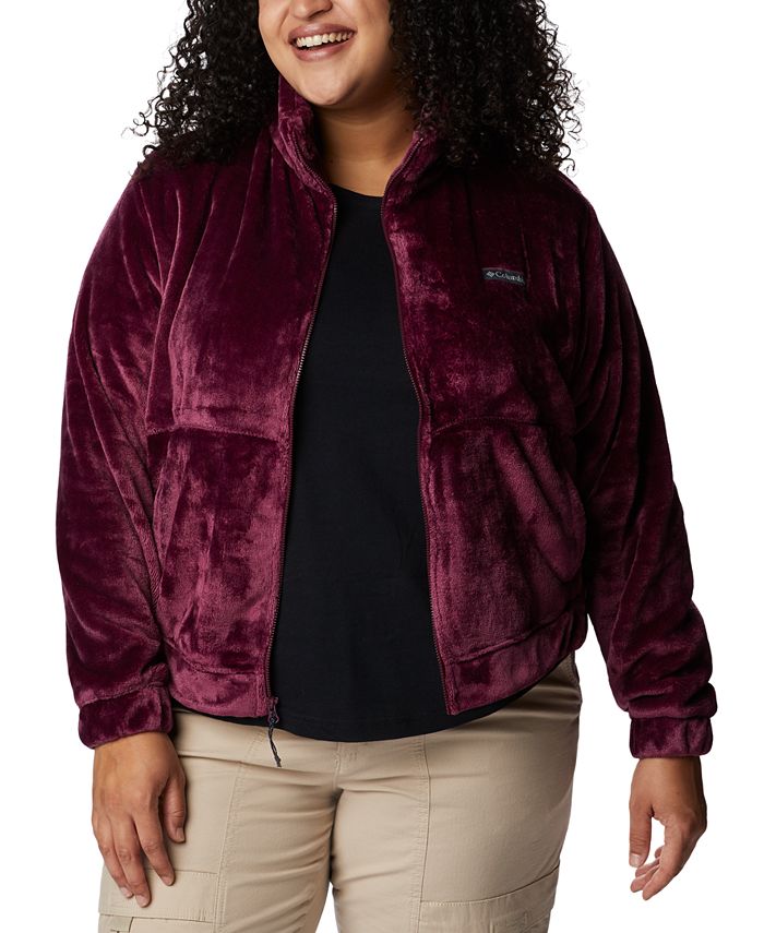 Columbia Plus Size Fireside ZipFront Fuzzy Jacket & Reviews