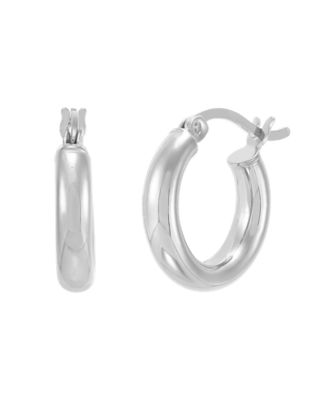 Giani Bernini Polished Tube Hoop Earrings, 15mm, Created for Macy's