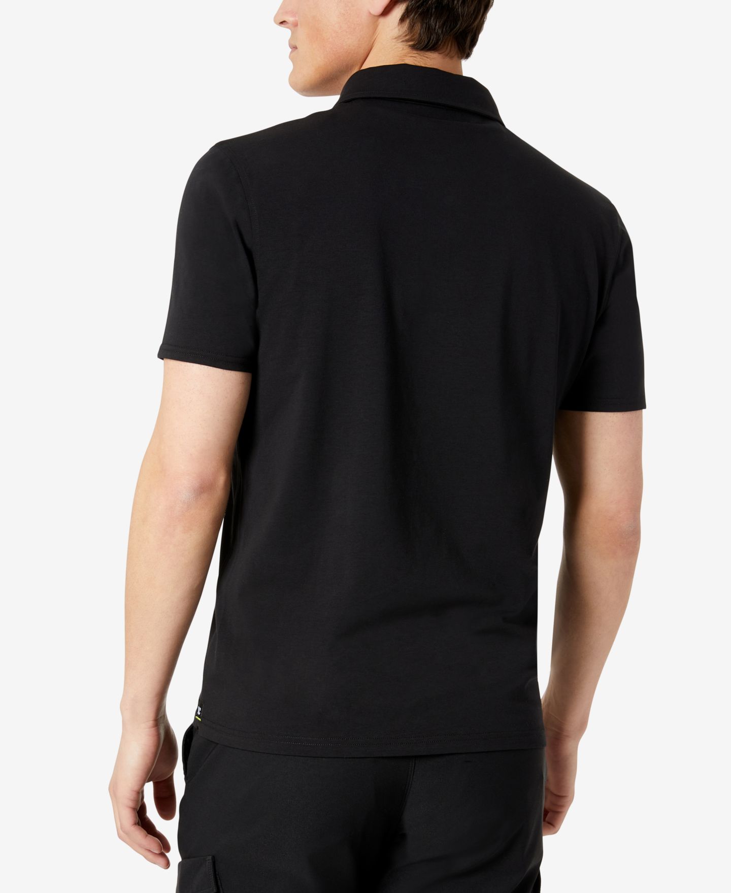 Мужское поло Kenneth Cole Performance Button Polo, цвет: Чёрный — фото 2