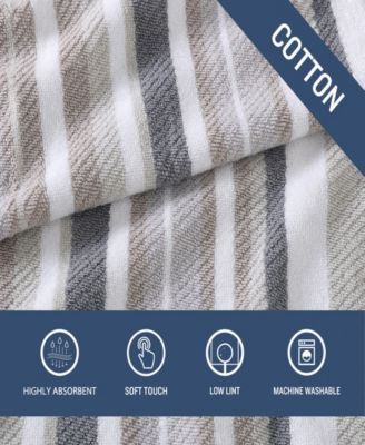 Ocean Bay Stripe Bay 3-Pc. Bath Towel Set