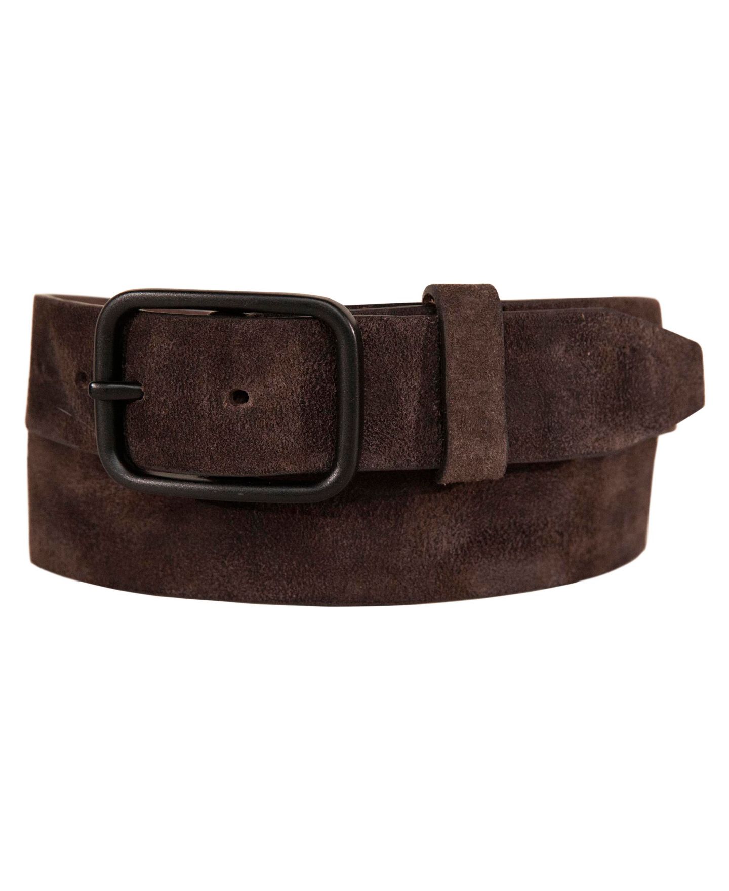 Мужской ремень Lucky Brand Distressed Suede Leather Belt, цвет: Коричневый — фото 1