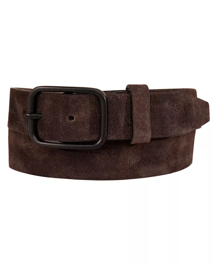 Men's Distressed Suede Leather Belt