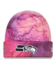 Men's Pink Seattle Seahawks 2022 NFL Crucial Catch Knit Hat