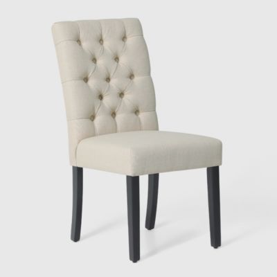 Upholstered Button Tufted Dining Side Chair