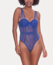 INC International Concepts Women's Sheer Lace Lingerie Bodysuit 100137475,  Created for Macy's - Macy's