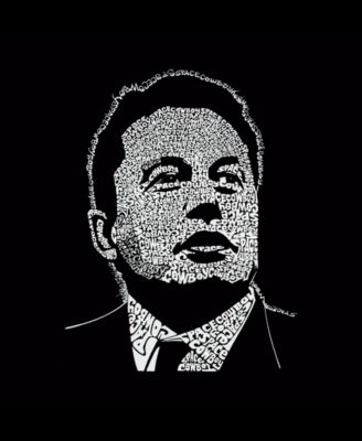 Men's Elon Musk Word Art Crew Neck Sweatshirt