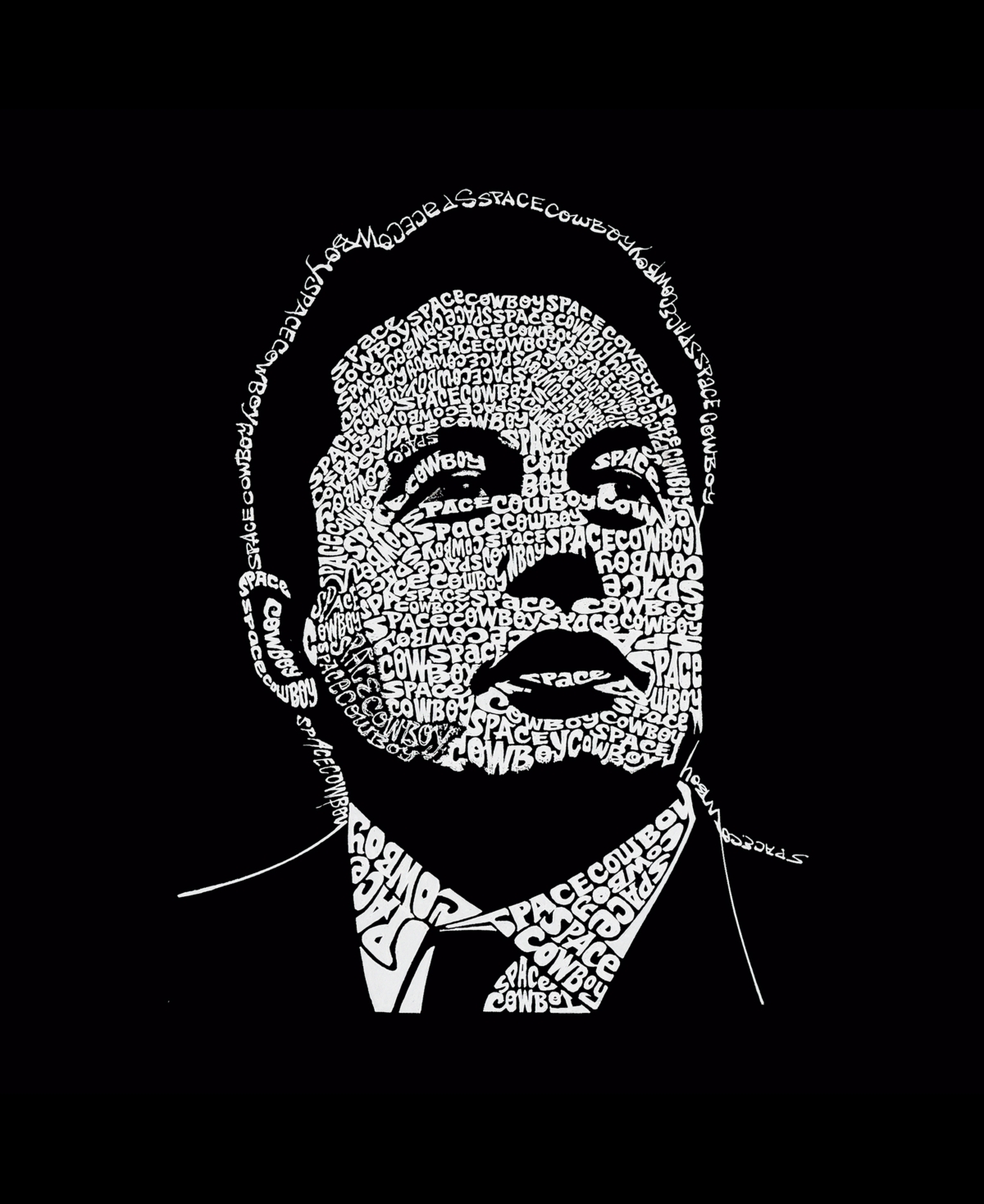 La Pop Art Men's Elon Musk Word Art Crew Neck Sweatshirt