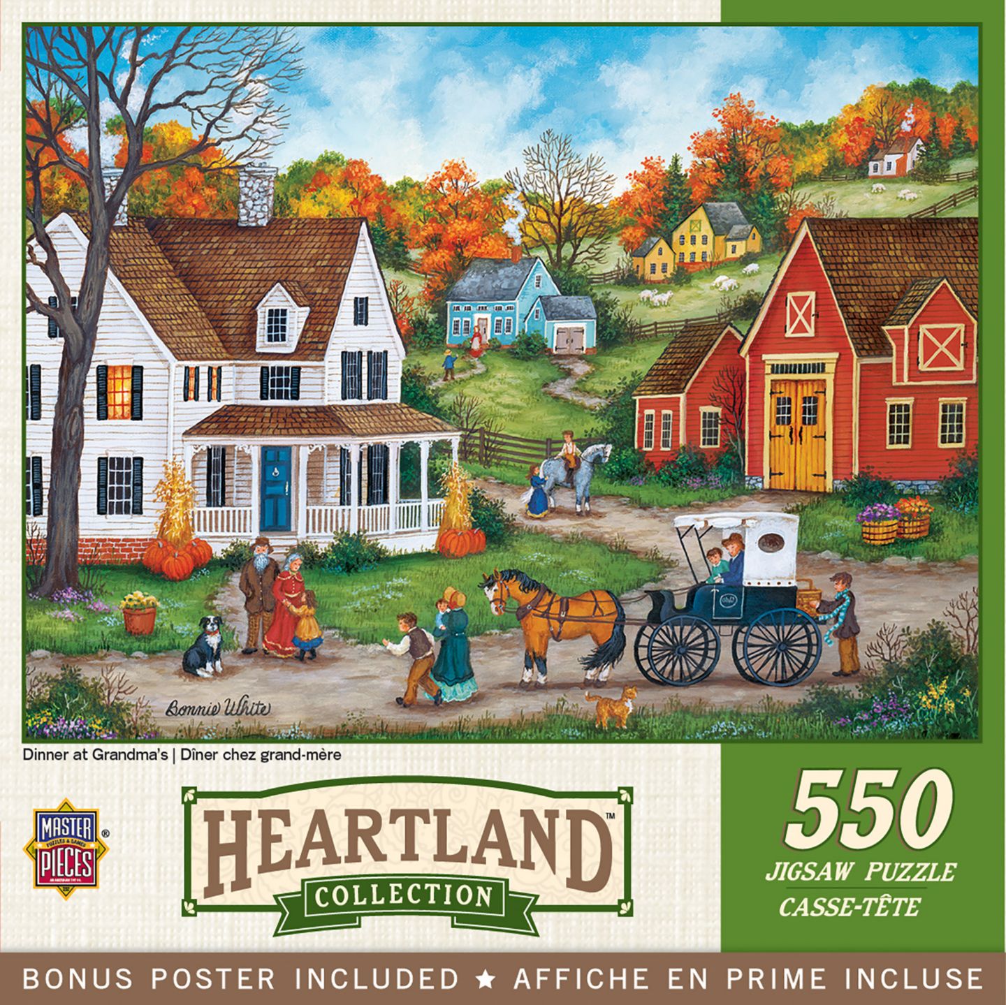 Детский пазл MasterPieces Puzzles Heartland 550 Piece Jigsaw Puzzle, 18" x 24", Ages 14+, цвет: Разноцветный — фото 1