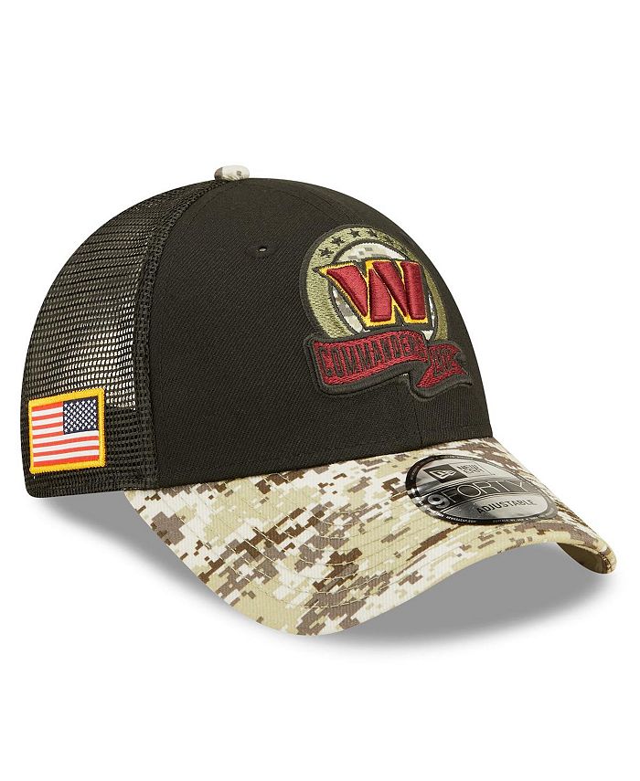 Lids Washington Commanders New Era 2022 Salute To Service Visor - Black