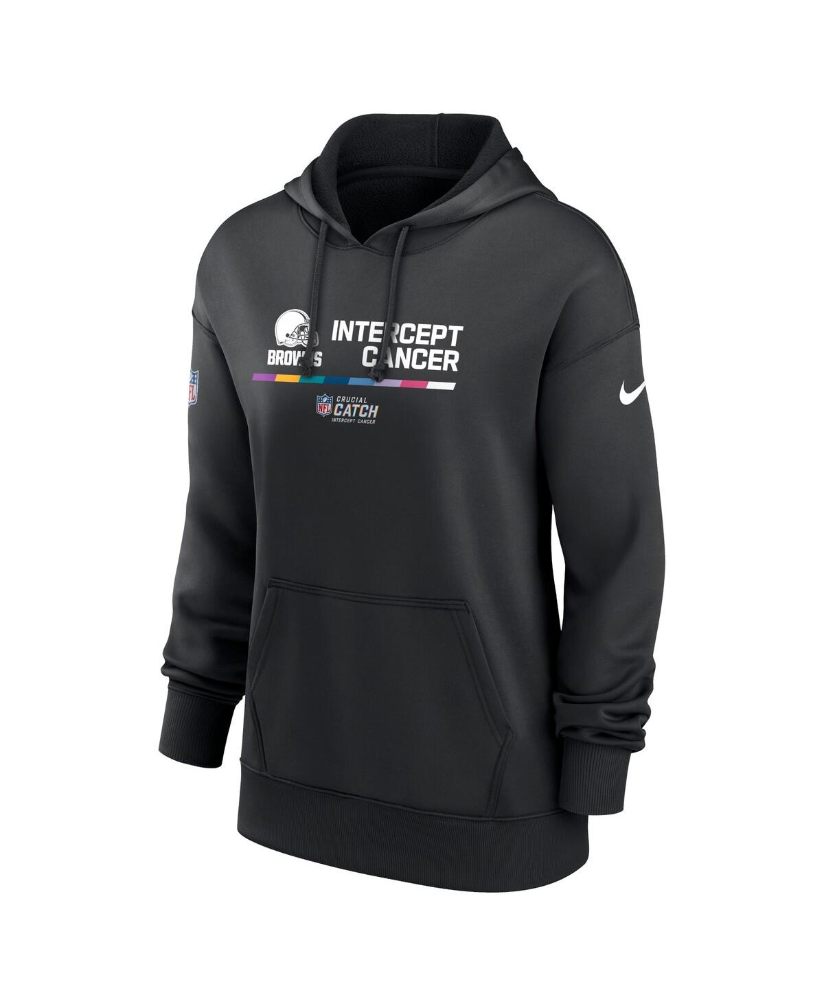 Shop Nike Women's  Black Cleveland Browns 2022 Nfl Crucial Catch Therma Performance Pullover Hoodie