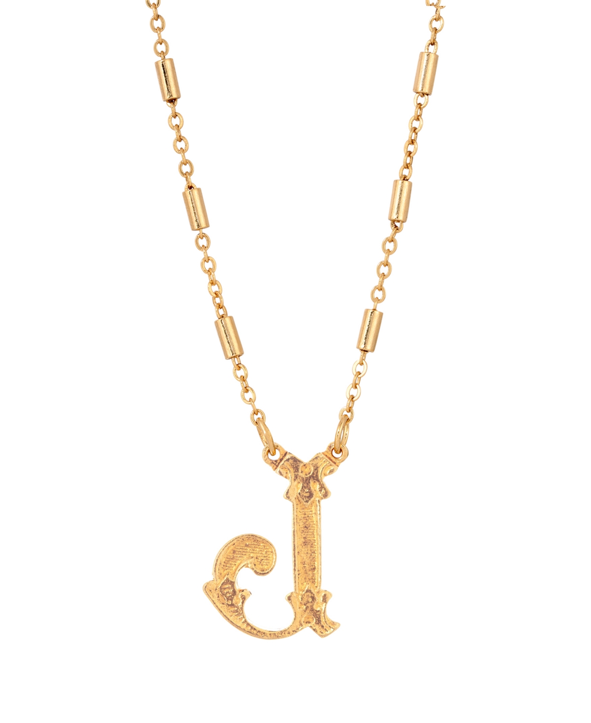 2028 Initial Necklace In Yellow-j