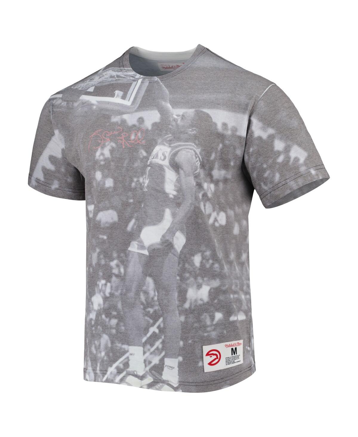 Mitchell & Ness Men's  Spud Webb Gray Atlanta Hawks Above The Rim Sublimated T-shirt In Gray