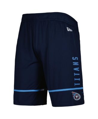 Men's Navy Tennessee Titans Combine Authentic Rusher Training Shorts